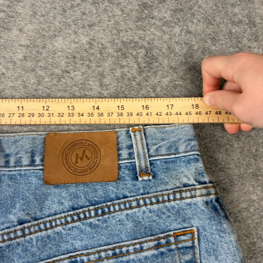 Members Mark Denim Shorts Mens 36 Blue Vintage Dad Shorts 90s Baggy Skater Y2K